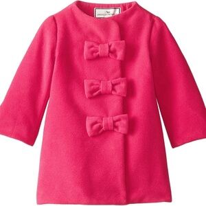 NWT American Widgeon girls faux wool triple bow coat